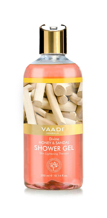 Vaadi Herbals Shower Gel, Divine Honey and Sandal, 300 ml